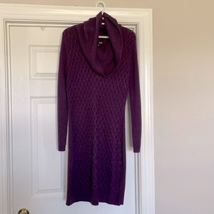 Purple sweater dress - size large.